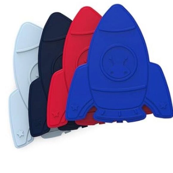 New Bentgo Kids Bundle Insulated Lunch Box Bag Crossbody Ice Packs Rockets - Picture 8 of 8